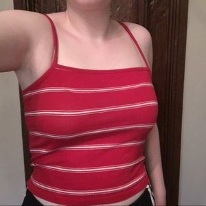 Brandy Melville red striped tank